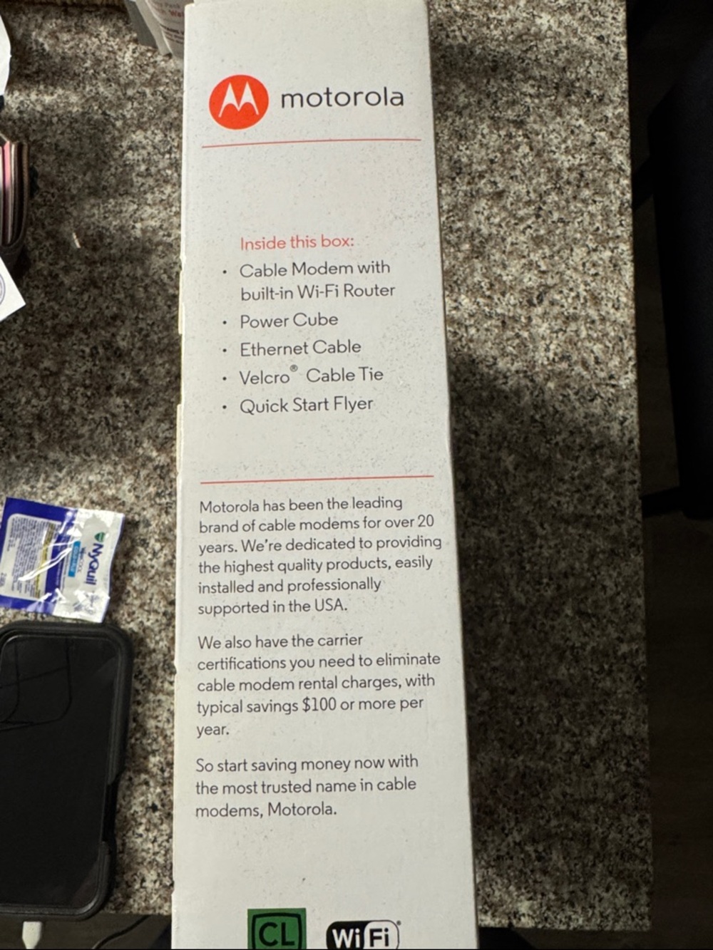 Motorola MG7550 Cable Modem + Router - Picture 6 of 6
